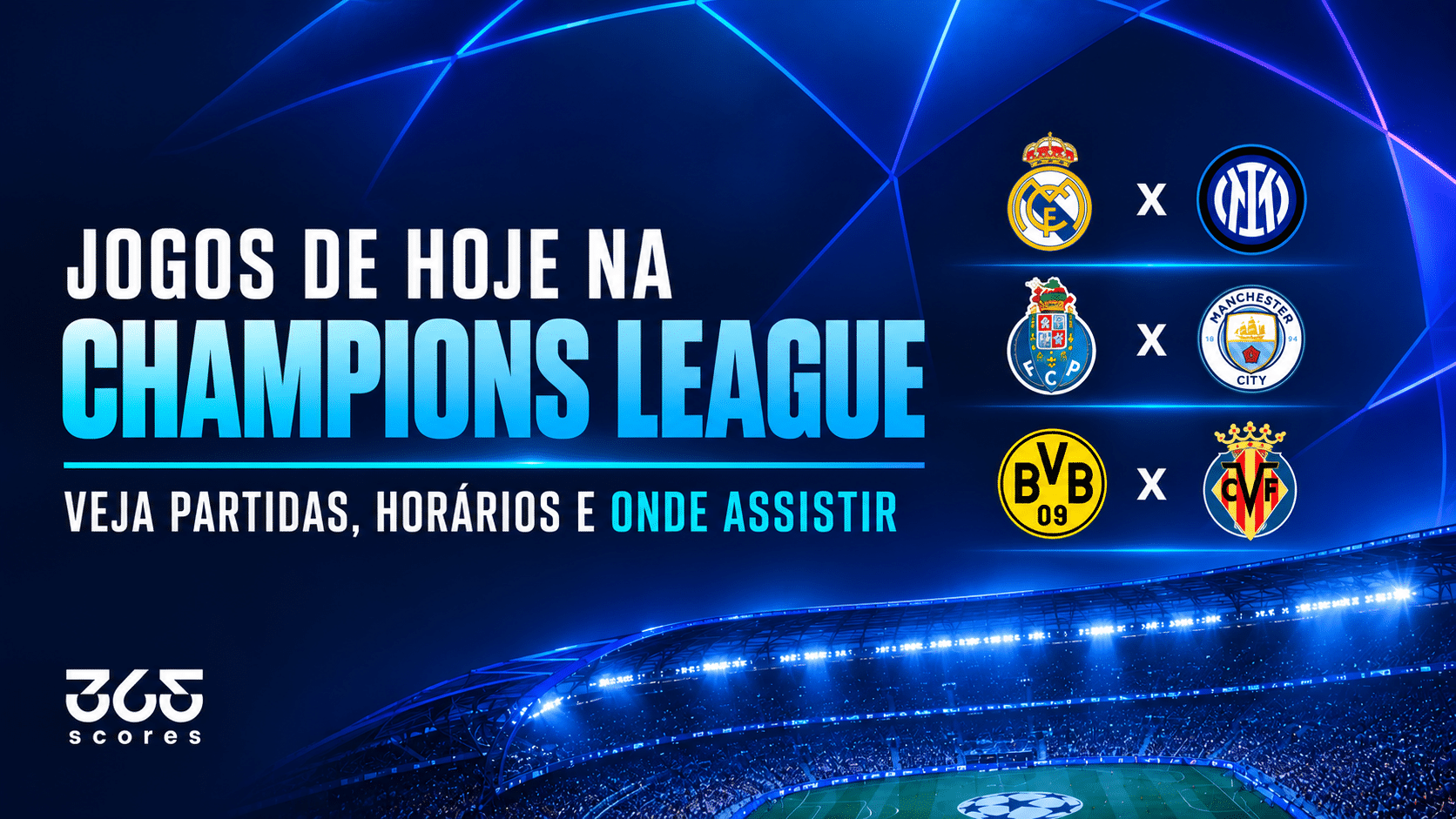 Jogos da Champions hoje