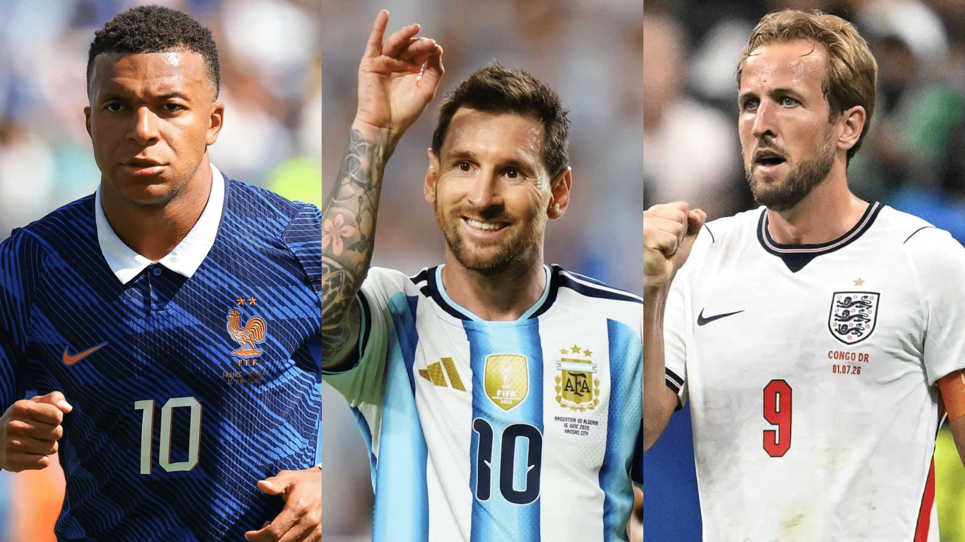 mbappe messi kane copa do mundo