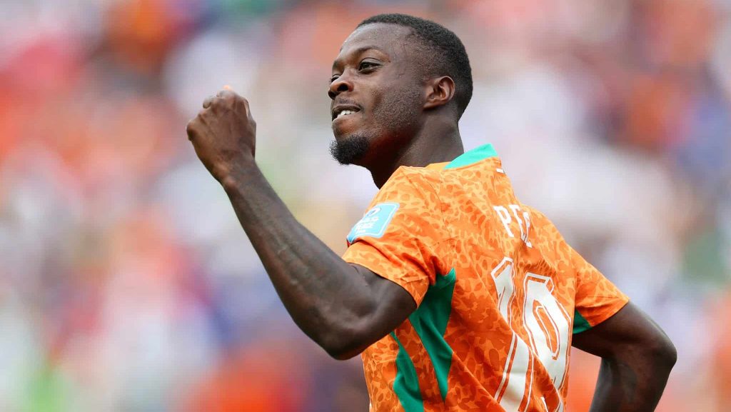 Nicolas Pépé em ação pela Costa do Marfim